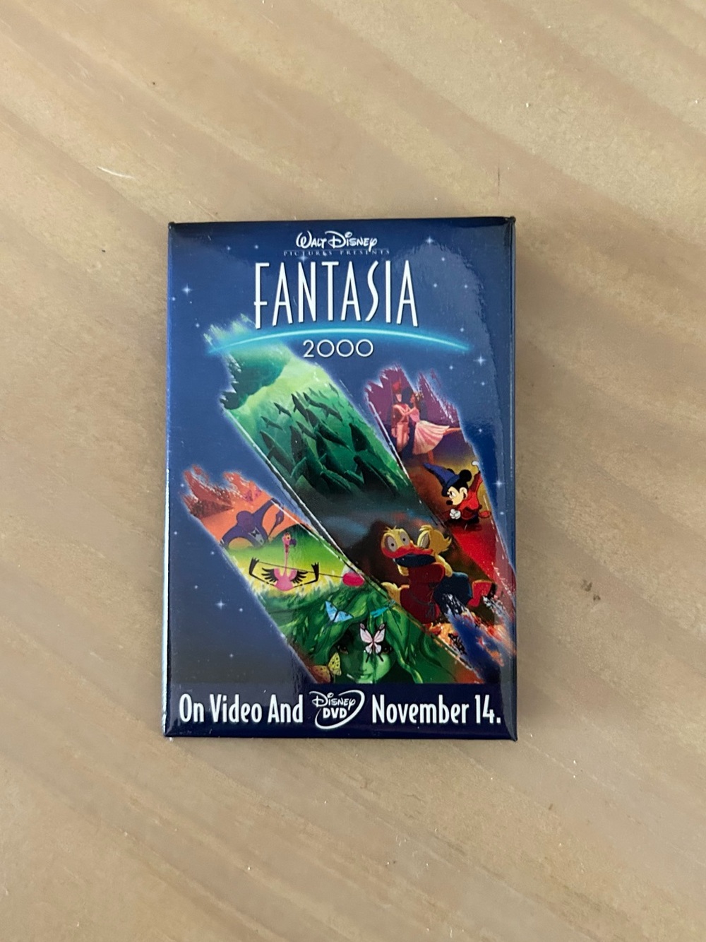 Y2K Disney Fantasia 2000 Promo Pin Video DVD November 14 Release